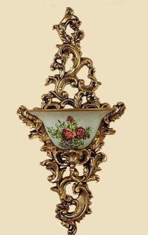 INPHIC-歐式奢華壁掛花瓶 田園花盆花插壁飾模擬花牆掛玄關過道豪華套裝