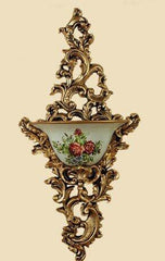 INPHIC-歐式奢華壁掛花瓶 田園花盆花插壁飾模擬花牆掛玄關過道豪華套裝