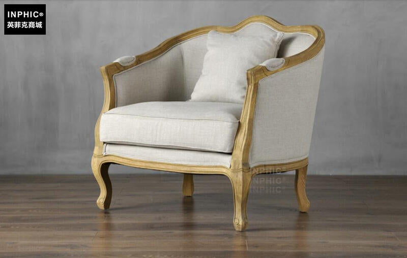 INPHIC-北歐鄉村風簡約軟沙發 布套可拆洗羽絨亞麻布藝沙發-B款