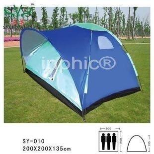 INPHIC-四人單層帳篷旅遊帳篷郊遊帳篷 送防潮墊帳篷燈