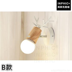 INPHIC-臥室書房壁燈鹿角走道LED床頭樓梯可調節燈具北歐-B款