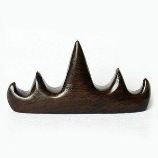 INPHIC-毛筆黑梓木山型筆架紅木筆架 筆擱 筆架山 文房四寶