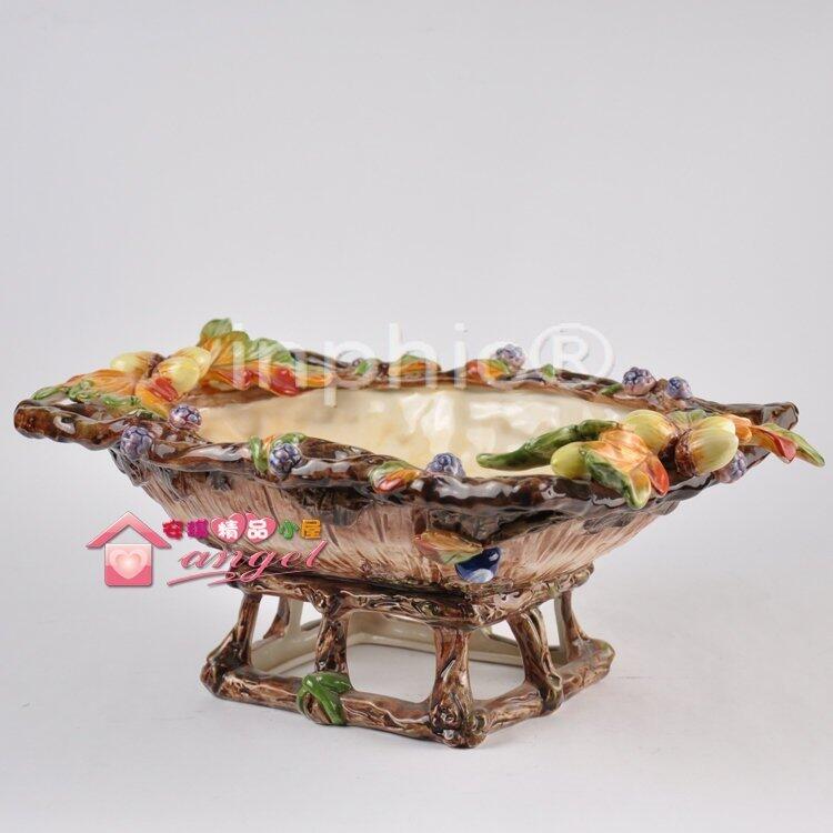 INPHIC-簡約歐式橡果碗 陶瓷果碗 零食碗 水果盤 乾果盤 家居飾品