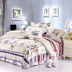 INPHIC-全棉貢緞活性印花被套四件套 純棉不掉色