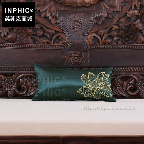 INPHIC-腰枕靠墊腰墊裝飾抱枕東南亞泰國植物花卉圖布藝