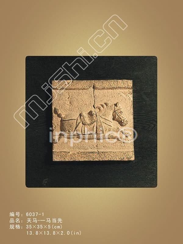 INPHIC-中式裝飾畫 壁飾掛件 中式壁掛 牆飾 壁畫 玄關 古典 一馬當先