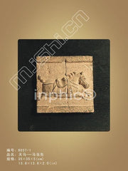 INPHIC-中式裝飾畫 壁飾掛件 中式壁掛 牆飾 壁畫 玄關 古典 一馬當先