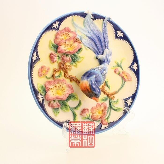INPHIC-新居 喜上枝頭 陶瓷3D掛盤裝飾盤