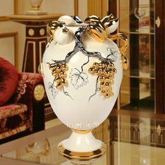 INPHIC-新款頂級葡萄歐式花瓶 手工陶瓷家居飾品瓷器插花花器