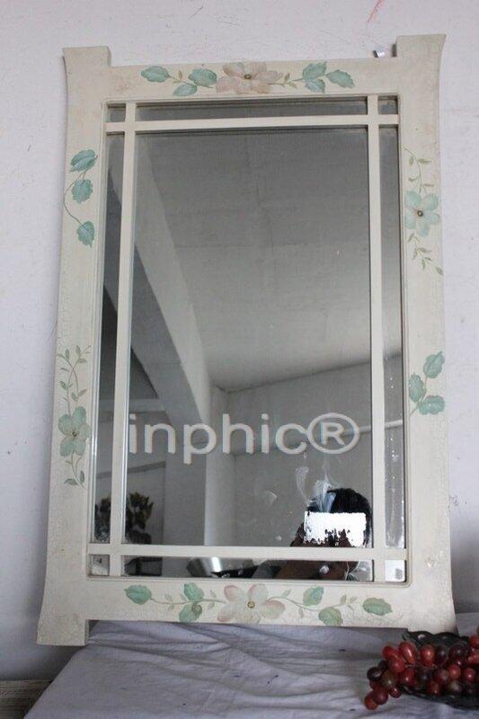 INPHIC-木質彩繪裝飾鏡 掛鏡 梳妝鏡