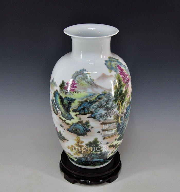 INPHIC-新款 景德鎮陶瓷花瓶 家居客廳擺飾 電視裝飾櫃工藝品 擺設 山水