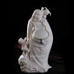 INPHIC-陶瓷佛像瓷器工藝品家居擺飾童子戲彌勒