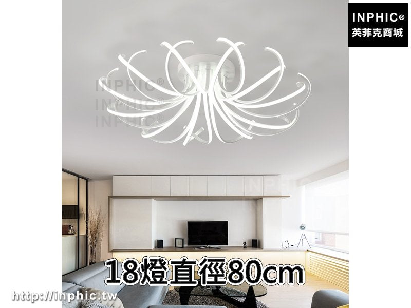 INPHIC-圓形吸頂燈led簡約客廳燈現代臥室燈具-18燈直徑80cm