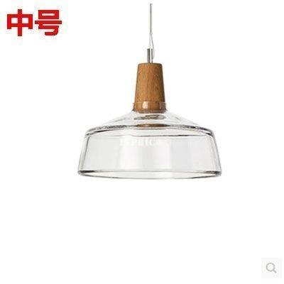 INPHIC-美式簡約現代LED吧臺餐廳燈創意北歐藝術水晶玻璃單頭陰影小吊燈 中款