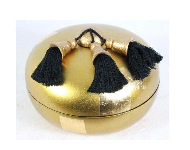 INPHIC-東南亞 家居飾品 泰國風格 擺飾 首飾盒 圓 金色