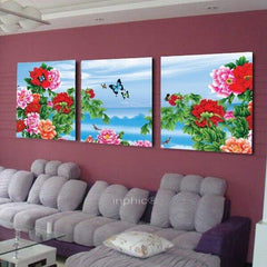 INPHIC-【30x30cm】客廳現代壁畫簡約掛畫臥室床頭牆畫經典花卉 【無框畫】