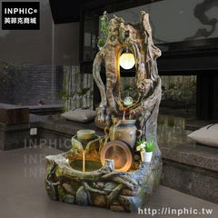 INPHIC-風水輪魚池擺飾加濕器家居流水噴泉假山裝飾品招財-