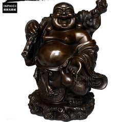 INPHIC-佛像 純銅彌勒佛擺件客廳彌勒佛裝飾品辦公室工藝品擺件