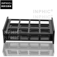 INPHIC-鬥酒架黑色酒吧杯架夜總會酒具洋酒杯架子彈架12孔方孔