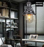 INPHIC-餐廳吊燈酒吧燈具鉻色美式鐵藝工業風裝飾北歐吧臺