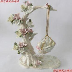 INPHIC-歐式陶瓷擺飾 生日  幸福搖籃