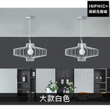 INPHIC-簡約網狀燈具書房餐廳客廳現代燈籠吊燈鐵藝-大款白色