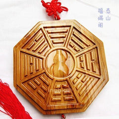 INPHIC-宗教 開光桃木葫蘆盤八卦鏡鎮宅化煞、助運旺財、祛病消災、促姻緣