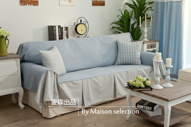 INPHIC-韓國田園Sky格紋桌布桌巾餐桌布桌墊茶幾布 客製