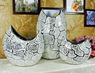 INPHIC-歐式陶瓷藝術波紋花瓶 創意新房家居裝飾品裝修擺飾 賀禮