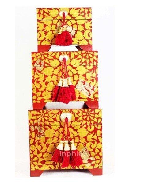 INPHIC-東南亞 家居飾品 泰國風格 擺飾 工藝品 首飾盒 三件套