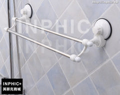 INPHIC-強力無痕貼毛巾桿免打孔浴室廁所強力洗盤毛巾掛雙桿加長廁所壁掛