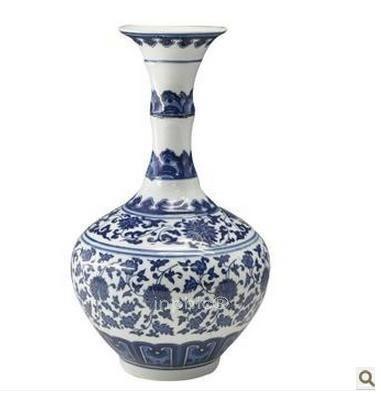 INPHIC-節節高復古《青花竹節》陶瓷器工藝品 擺設 件家居裝飾花瓶