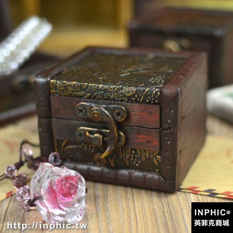 INPHIC-復古歐式小方盒木盒子桌面仿古收納盒小首飾盒攝影拍攝道具盒