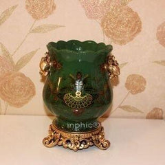 INPHIC-歐式陶瓷裂紋復古花瓶 歐式奢華裝飾擺飾 歐式家居擺設