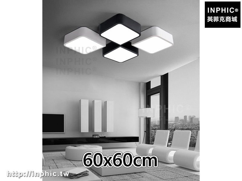 INPHIC-吸頂燈方形現代書房燈具客廳燈簡約臥室燈-60x60cm