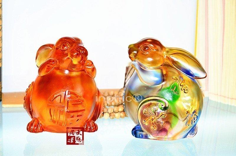 INPHIC-琉璃開光擺件家庭平安吉祥飾品擺設大福兔新品推薦