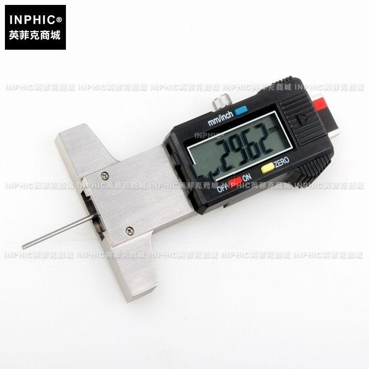INPHIC-迷你數顯深度尺/輪胎花紋深度尺/胎紋尺0-25mm 不銹鋼 高精度 測量儀/測試儀/實驗儀器