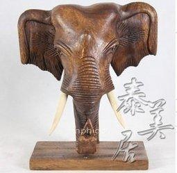 INPHIC-東南亞木雕泰國工藝品木雕擺飾家居擺設家裝飾品原木象雕木雕