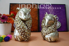 INPHIC-樹脂溫馨圍巾情侶小綿羊擺飾 歐式家居飾品