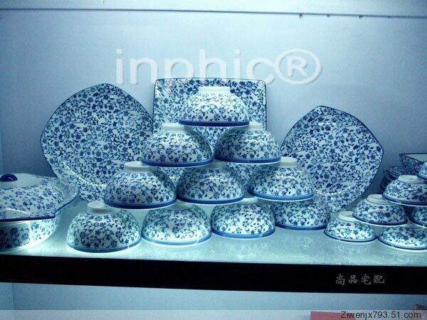 INPHIC-個性青花餐具== 時尚經典實用 青花彩餐具套裝 景德鎮瓷器