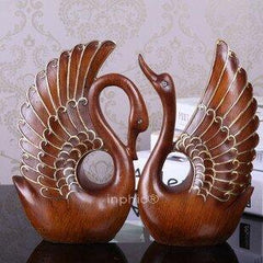 INPHIC-樹脂工藝品家居裝飾品 主臥擺設情侶天鵝擺飾
