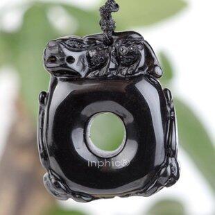 INPHIC-黑曜石財運亨通項墜吊墜步步高升出入平安26