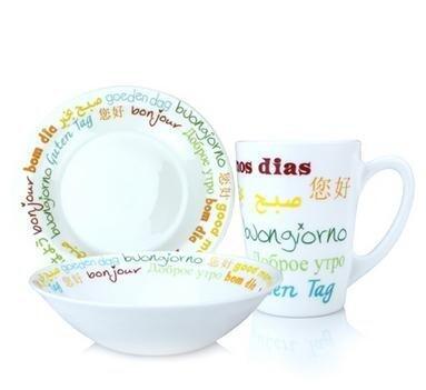 INPHIC-餐具套裝一人套裝餐具鋼化玻璃餐具套件