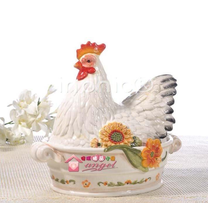 INPHIC-簡歐春母雞陶瓷加蓋碗 湯碗家居飾品日用