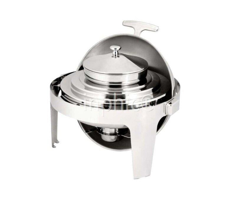 INPHIC-不鏽鋼自助餐爐湯爐餐具圓形翻蓋保溫可電熱