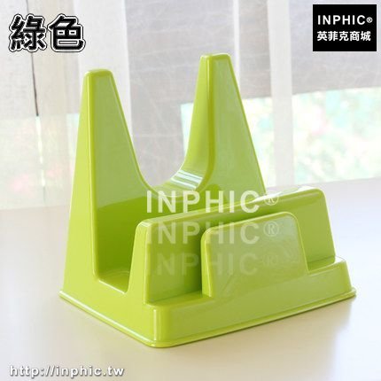 INPHIC-廚房用品置物架餐具瀝水收納架帶接水盤鍋蓋架刀架菜板架砧板架-綠色