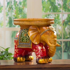 INPHIC-歐式家居飾品擺件 樹脂大象凳子 福象龍鳳時尚禮物