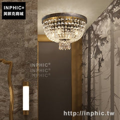 INPHIC-歐式臥室客廳燈飾美式復古餐廳水晶鄉村圓形走廊led
