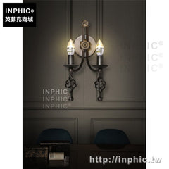 INPHIC-背景牆壁燈蠟燭床頭燈臥室客廳工業風復古地中海