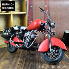 INPHIC-裝飾復古鐵皮機車酒吧家居模擬擺設模型摩托車鐵藝手工